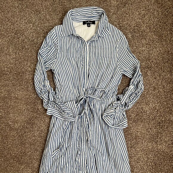 Lulus Striped Dress - Picture 1 of 2